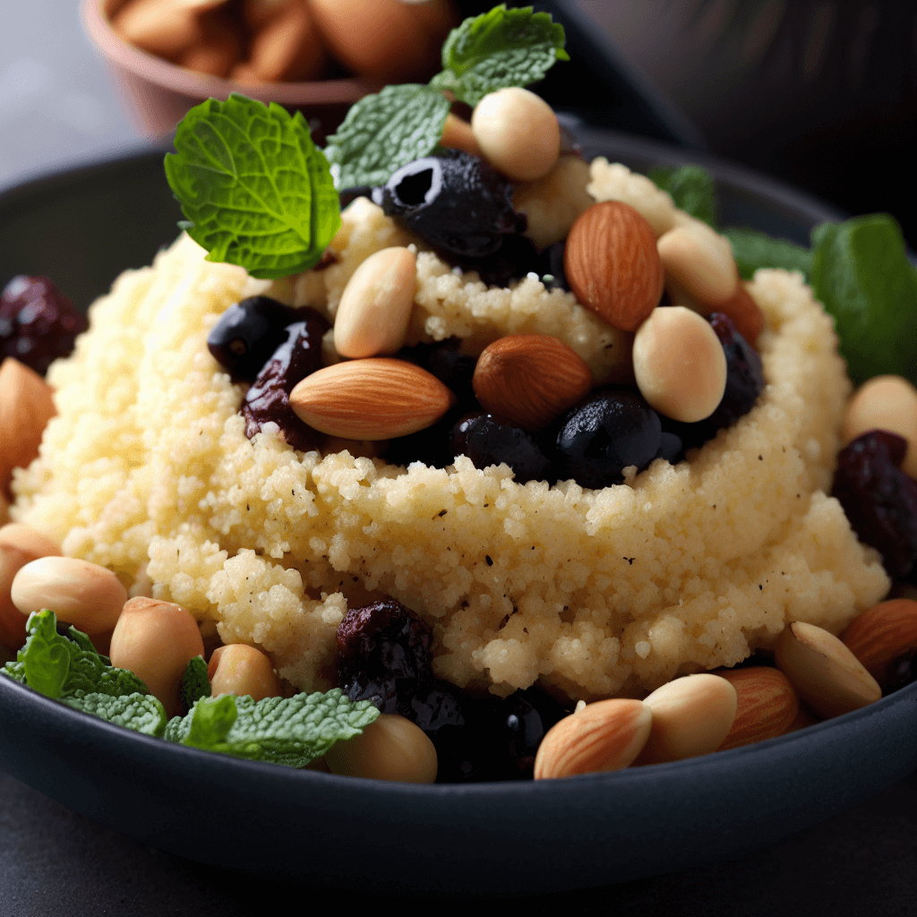 Herbed Couscous with Blueberries and Almonds