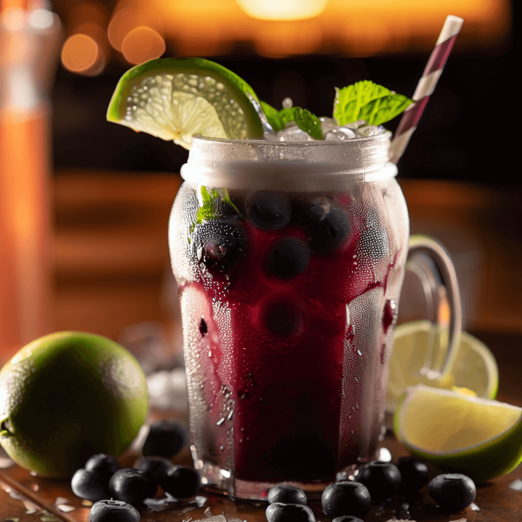 Blueberry and Lime Mocktail